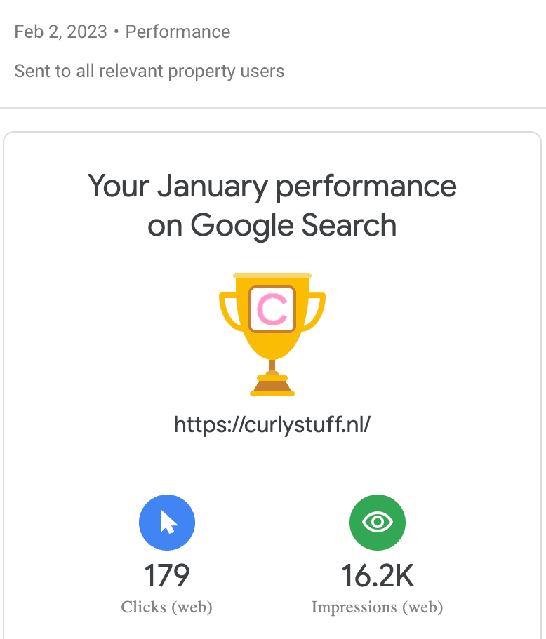 Before - SEO performance