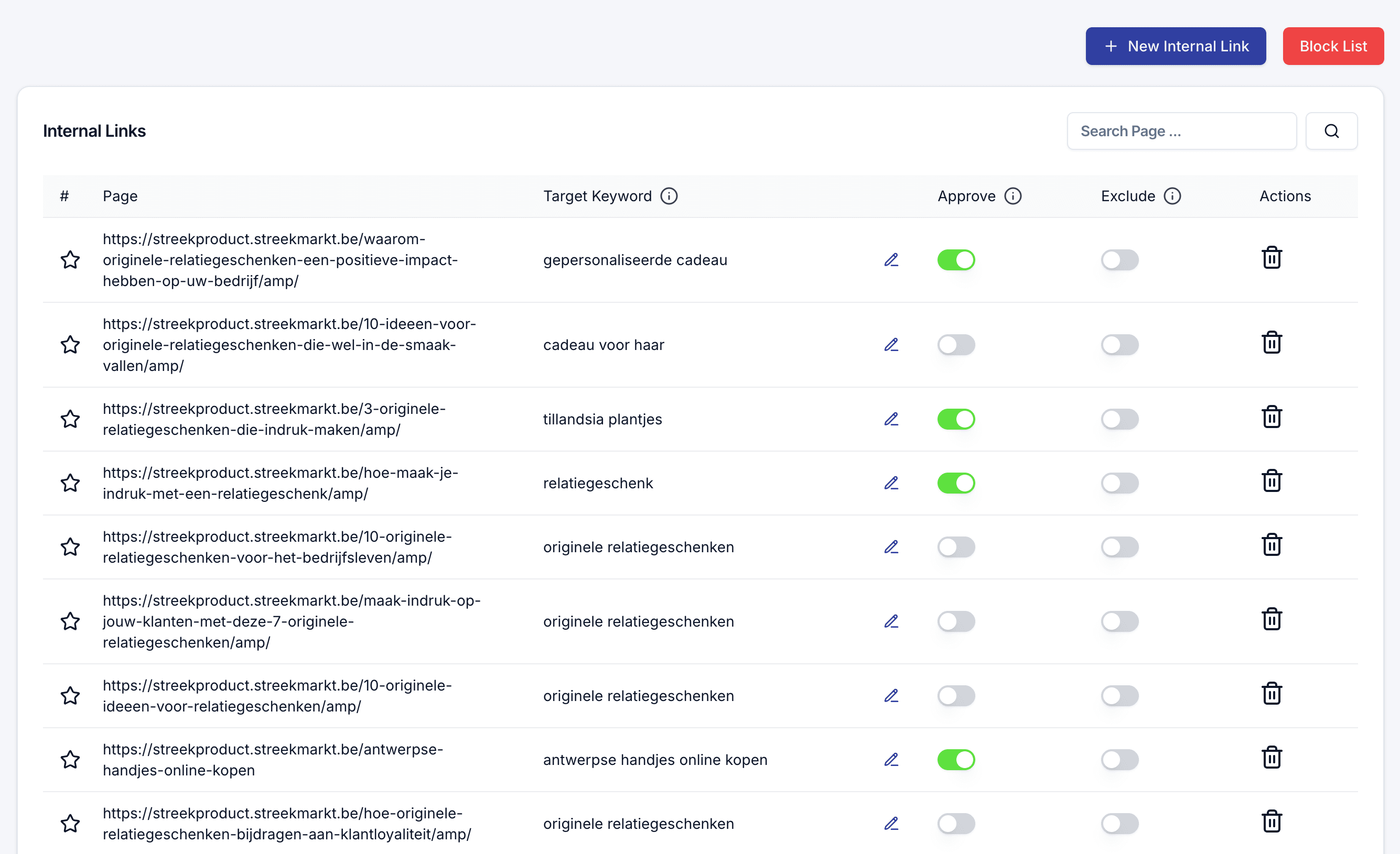 Discover & Approve Internal Link Opportunities